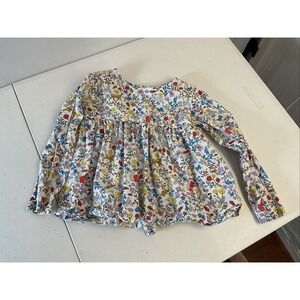 Rachel Riley Girls' Dress Size 5Y colorful Floral long sleeve